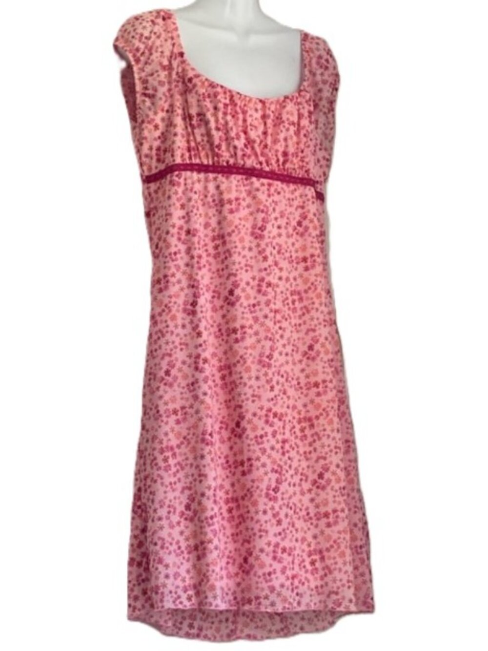 NO BOUNDARIES Babydoll Pink Floral Dress Juniors XL (15)